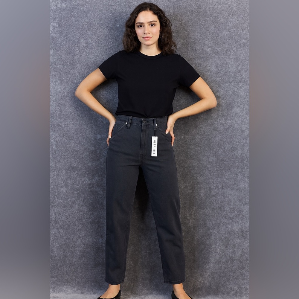 Alex Mill Womens  4 Black Recycled Denim Straight Leg